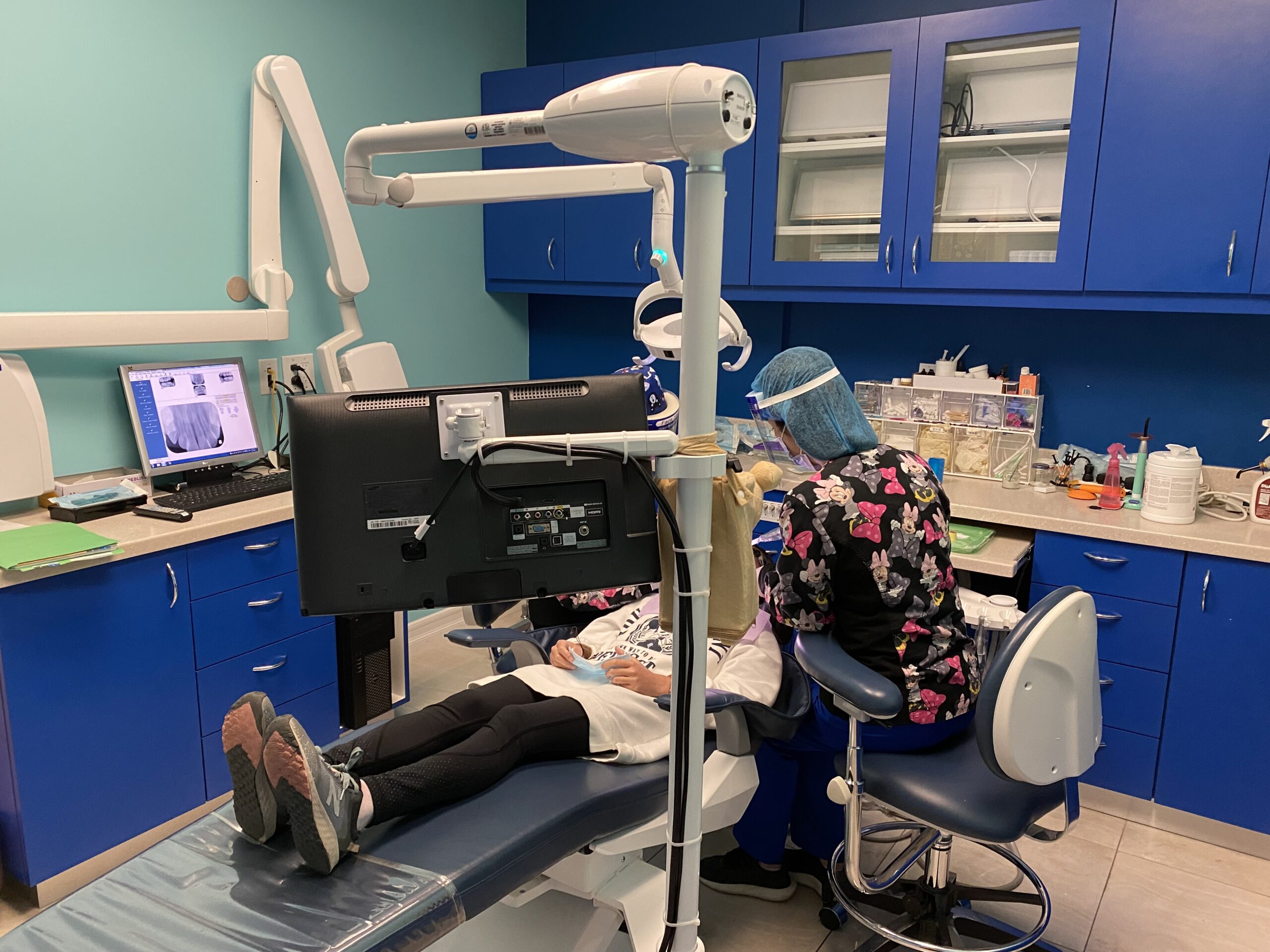 Doctor working with a patient